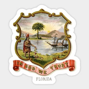 1876 Florida Coat of Arms Sticker